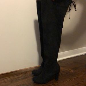 Black knee high boots